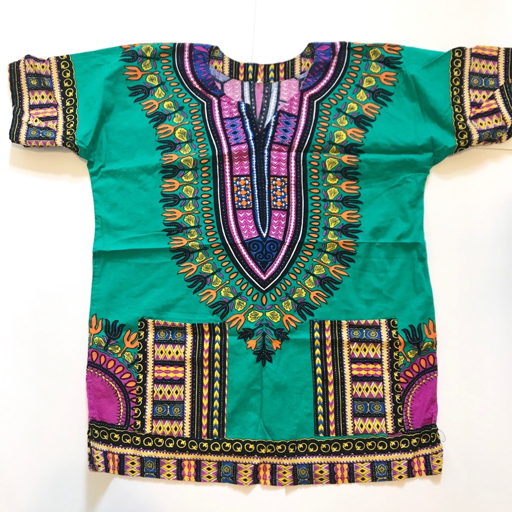 African design Bright colors loose top